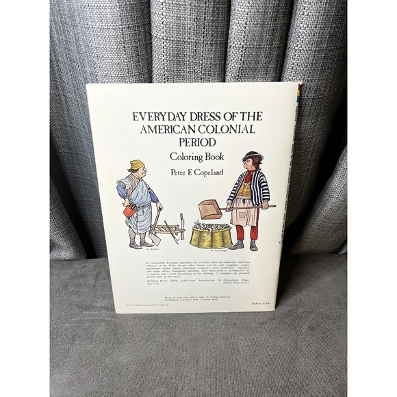 Dover Fashion Coloring Book Everyday Dress of the American Colonial Period - Picture 2 of 4